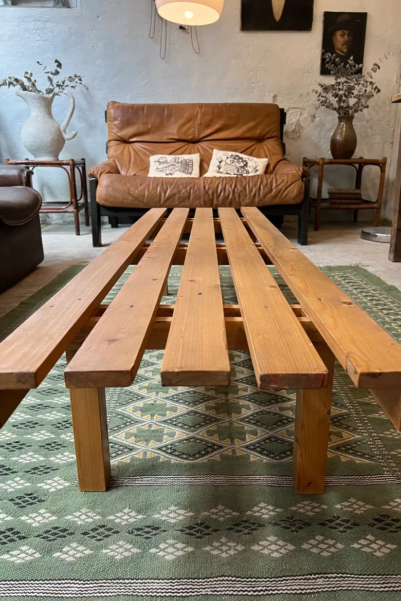 Banc ou table basse en sapin