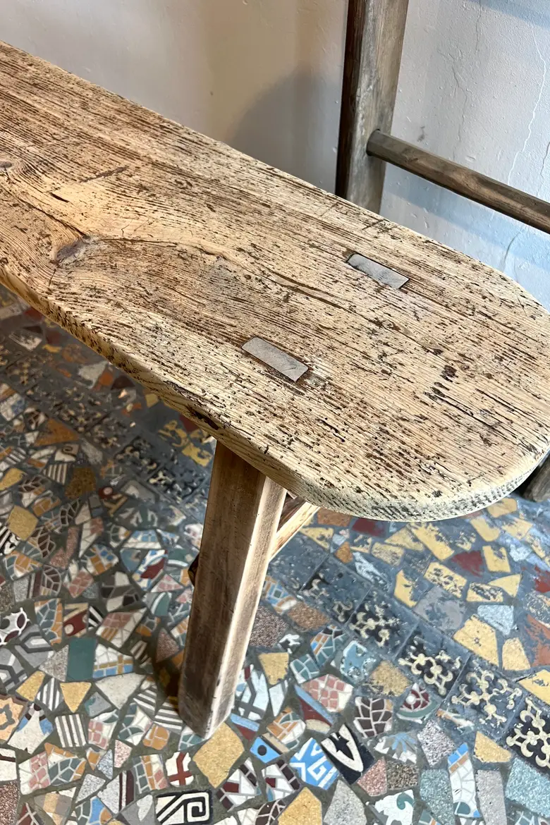 Banc rustique en sapin Début XXème