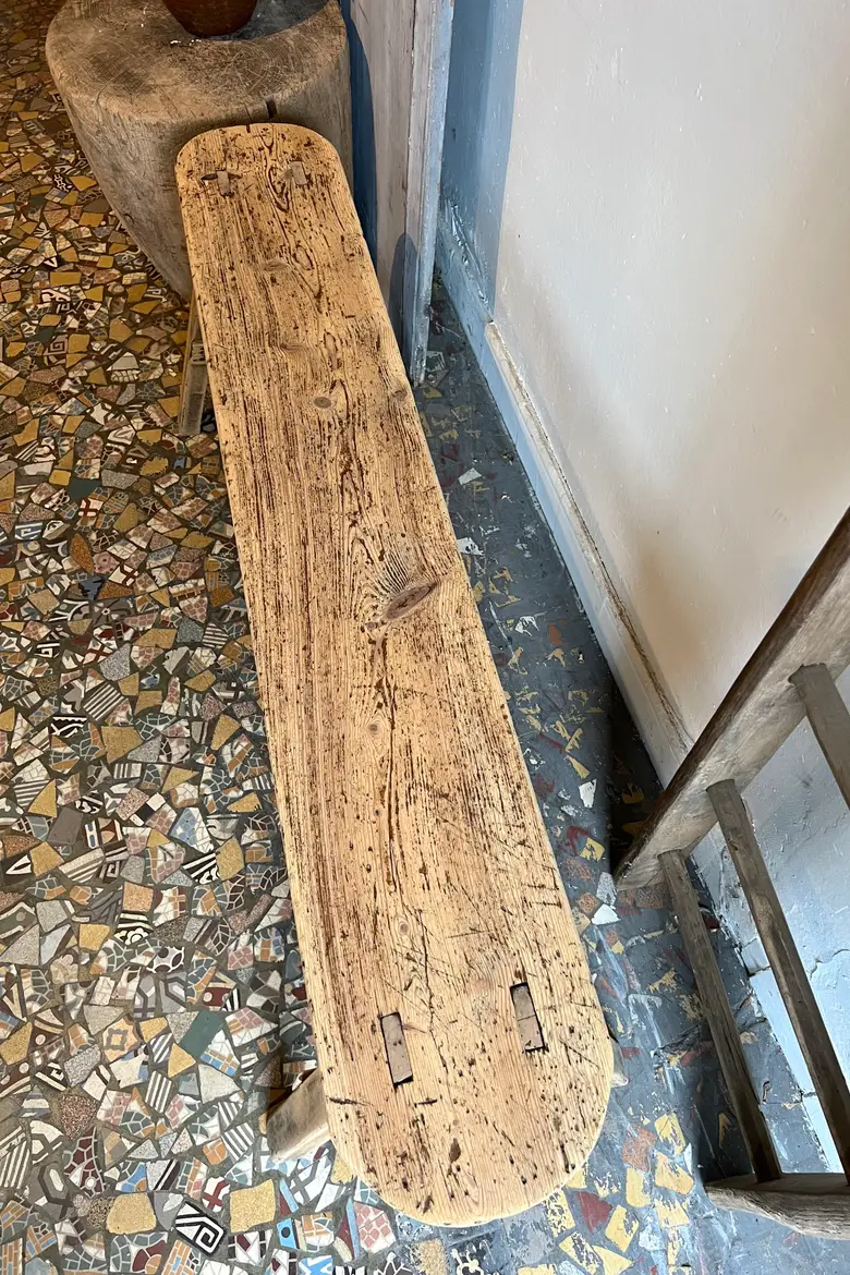 Banc rustique en sapin Début XXème