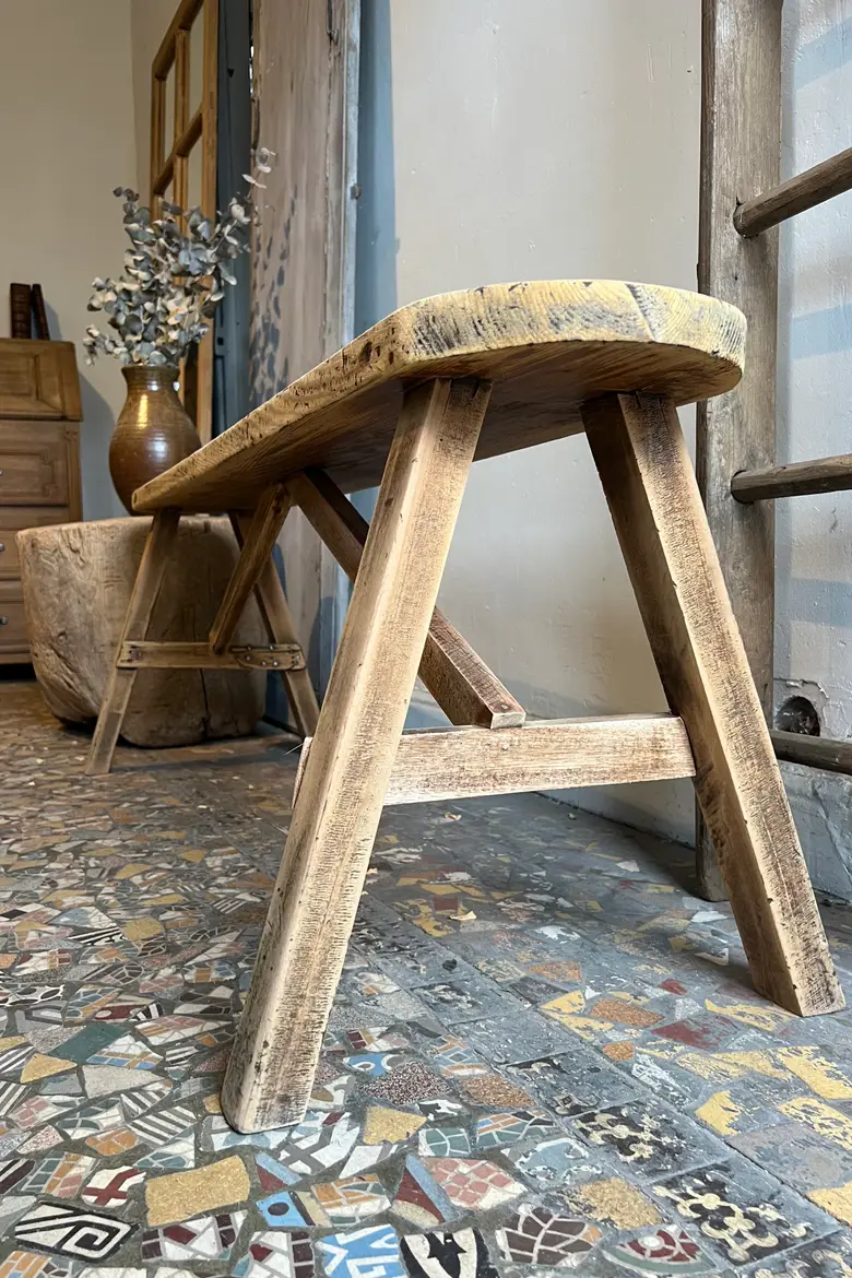 Banc rustique en sapin Début XXème