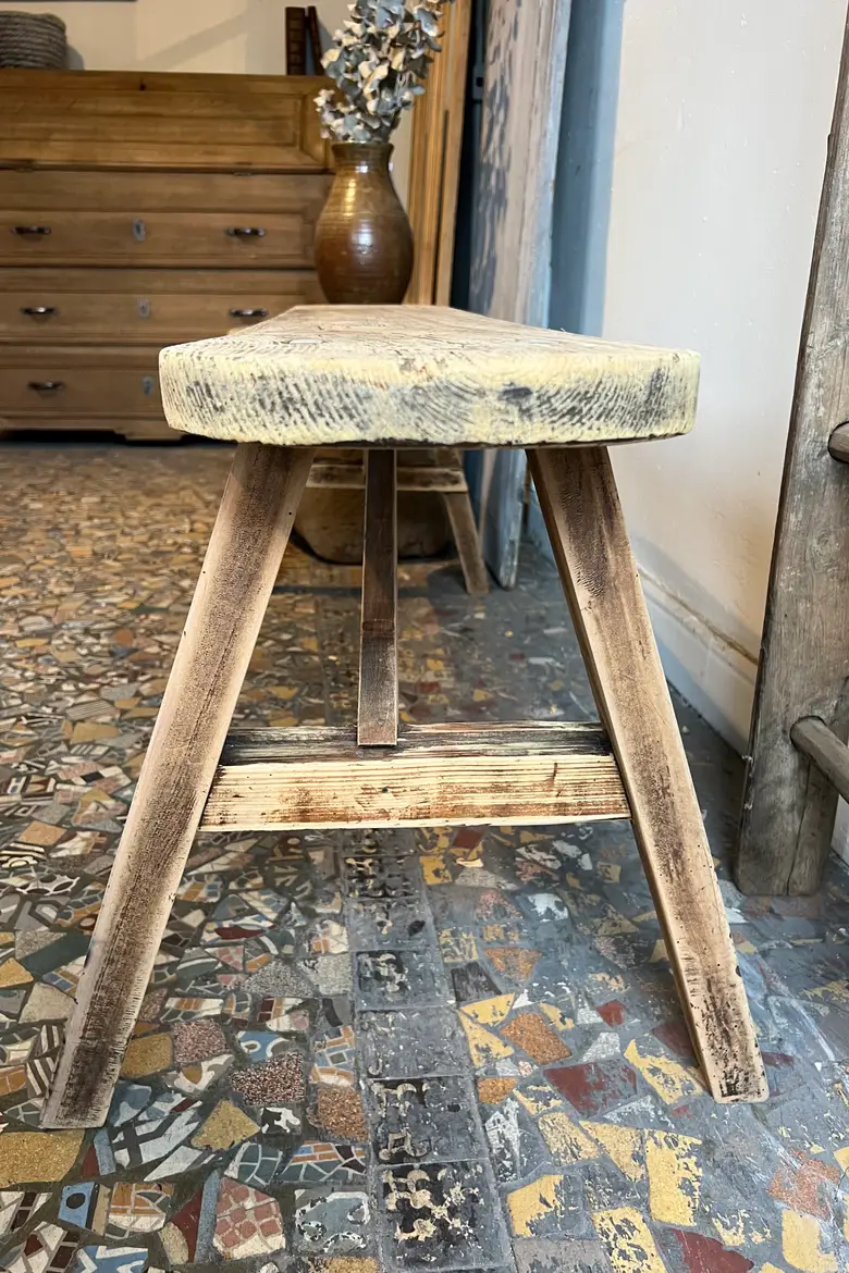 Banc rustique en sapin Début XXème