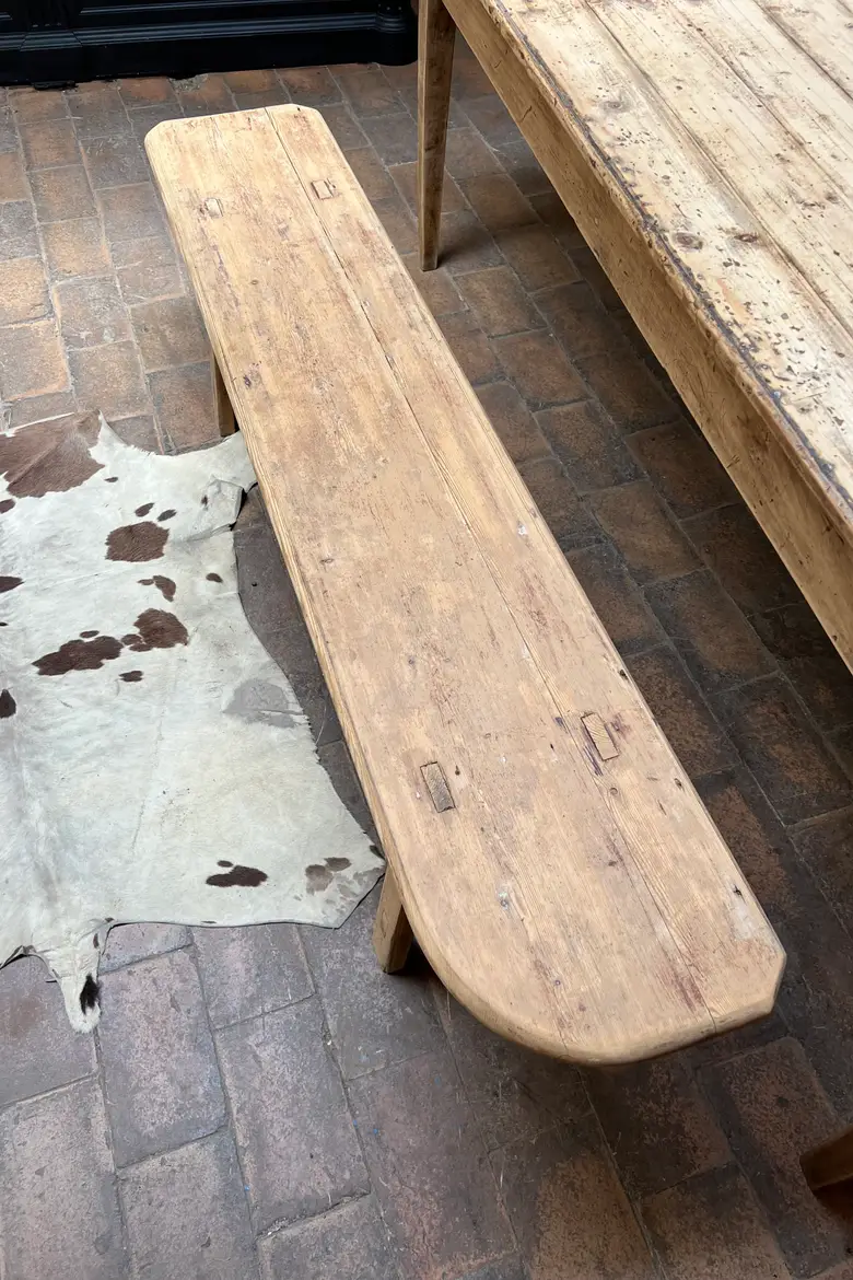 Banc rustique en sapin Début XXème