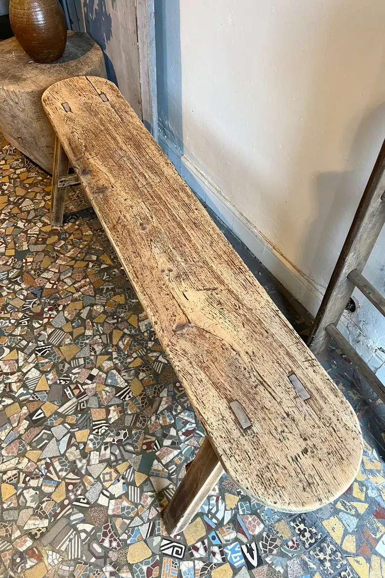 Banc rustique en sapin Début XXème