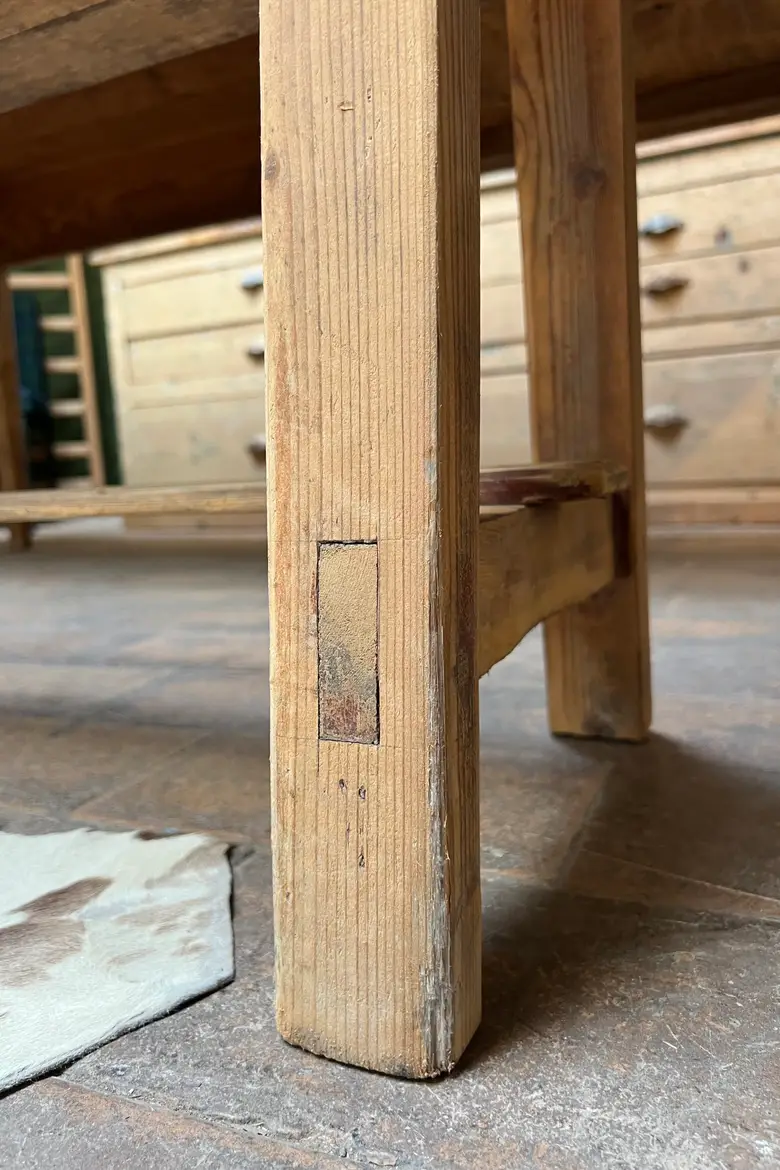Banc rustique en sapin Début XXème