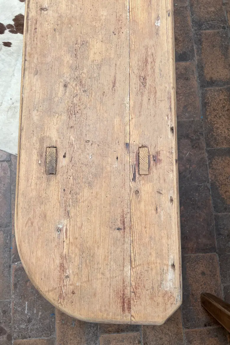 Banc rustique en sapin Début XXème
