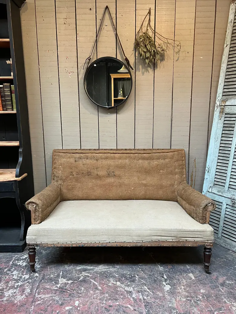 Banquette de style Napoléon III Début XXème