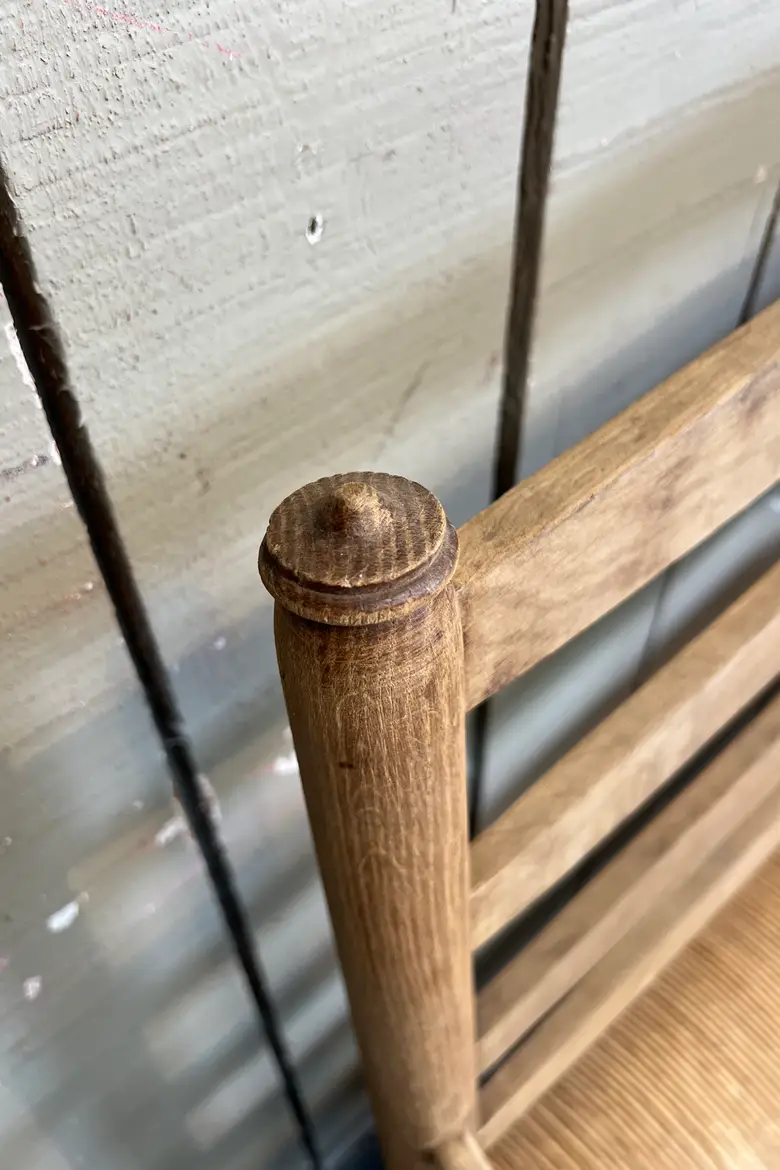 Banquette provençale en chêne et paille