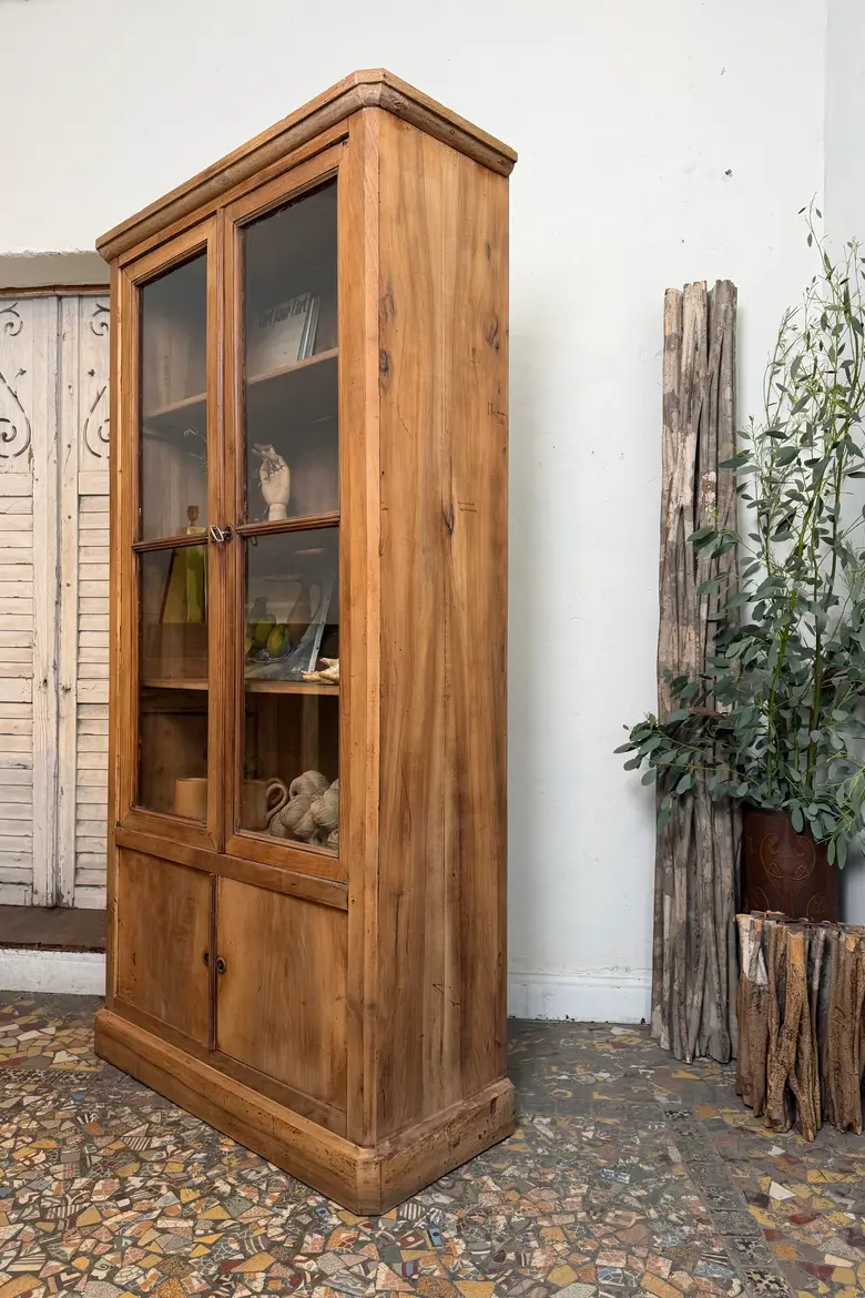 Bibliothèque ancienne en noyer – début XXe