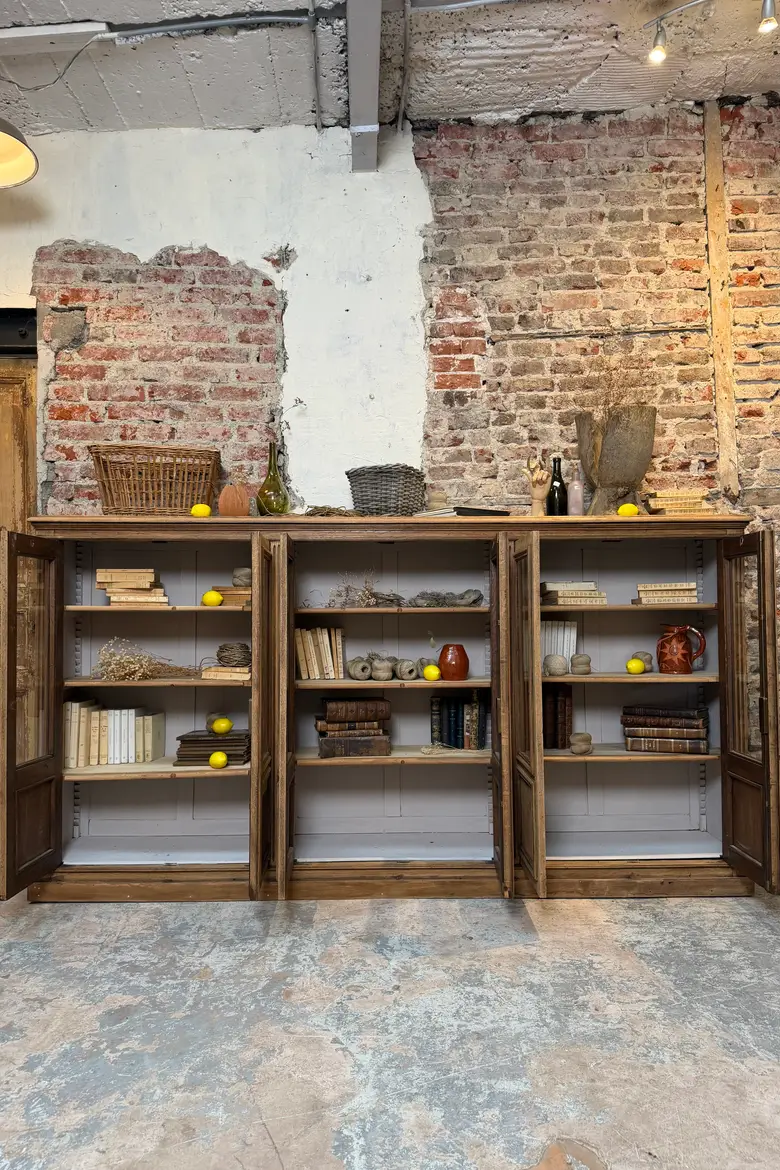Bibliothèque d’école en chêne – 6 portes