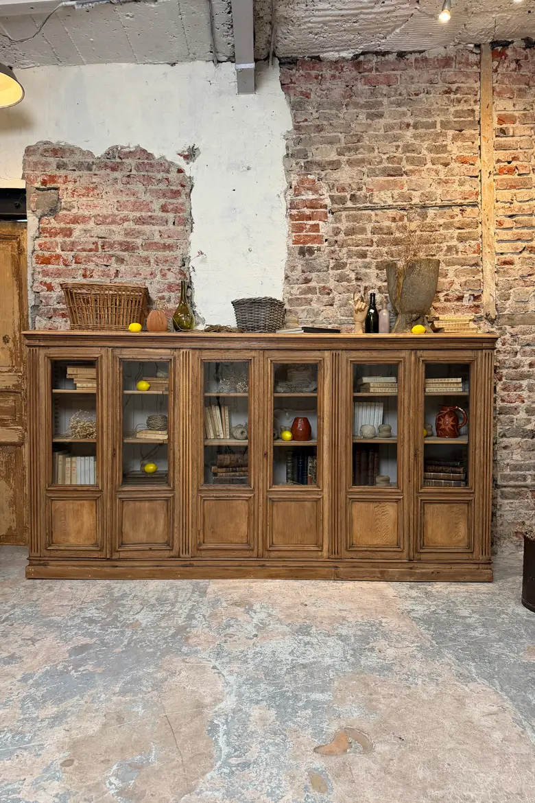 Bibliothèque d’école en chêne – 6 portes