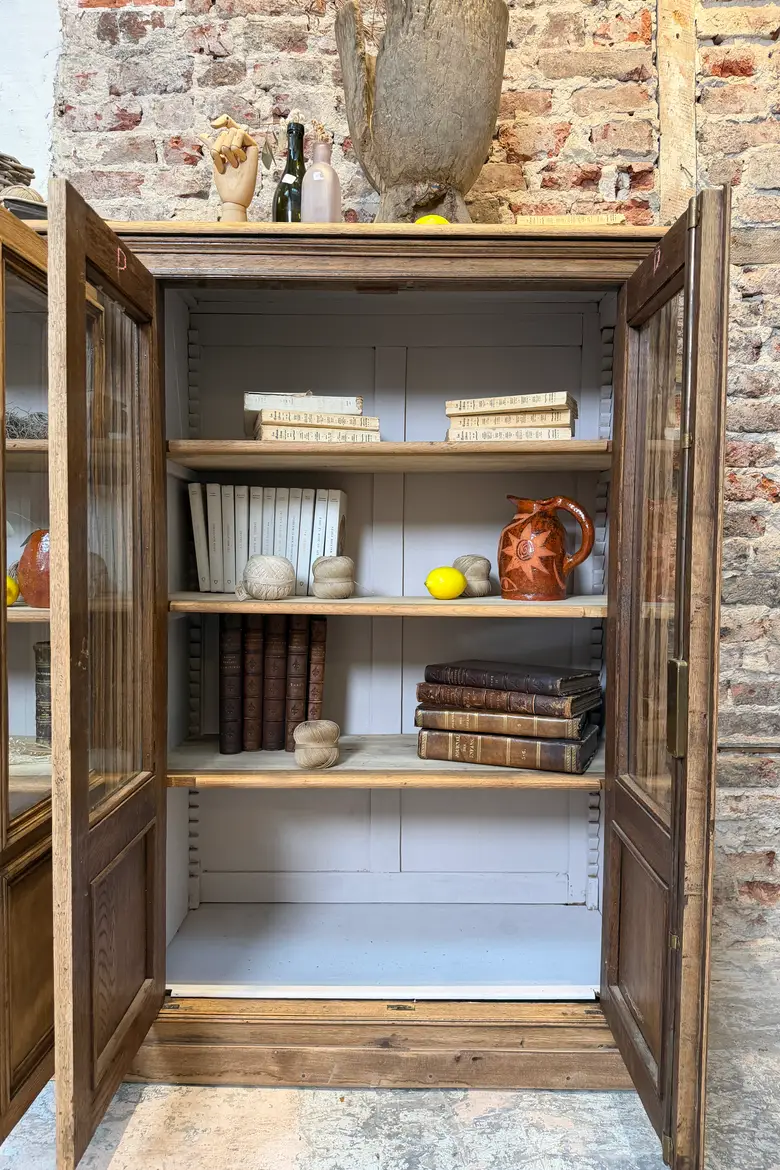 Bibliothèque d’école en chêne – 6 portes