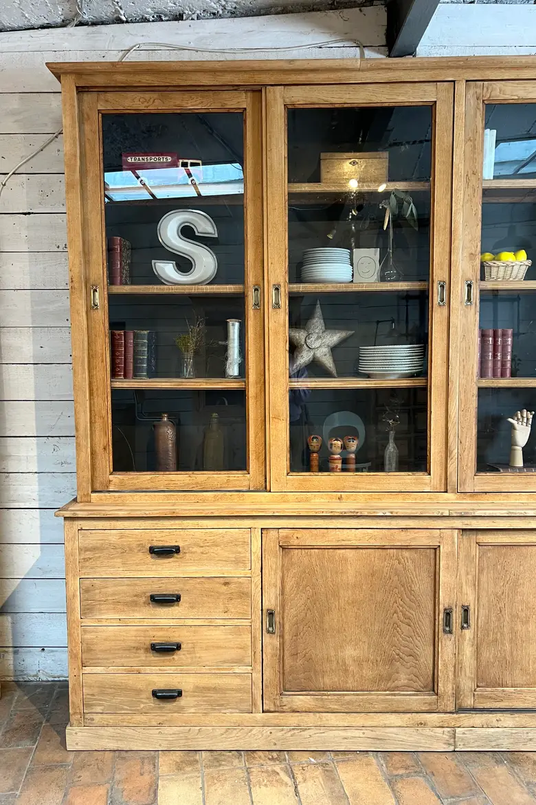 Bibliothèque en chêne Années 50