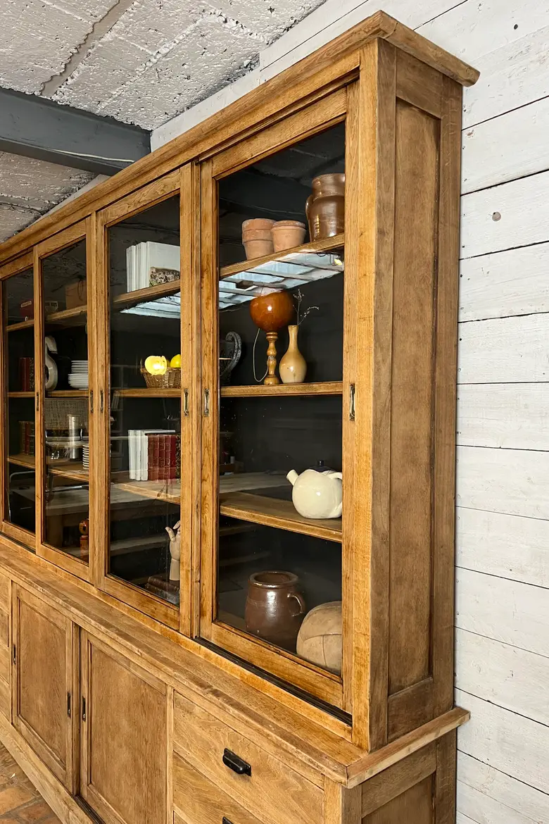 Bibliothèque en chêne Années 50