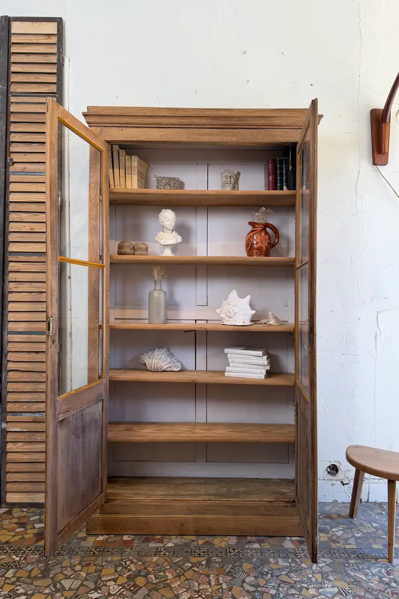 Bibliothèque en chêne début 20ème