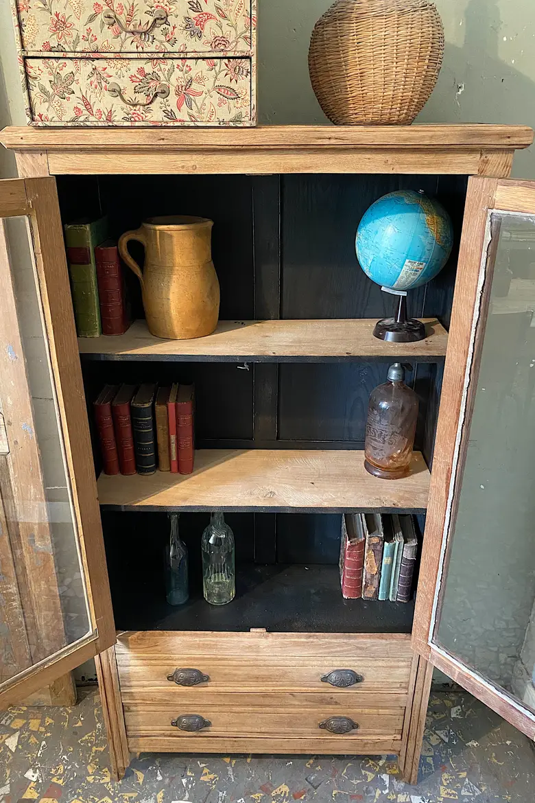 Bibliothèque en chêne Début XXème