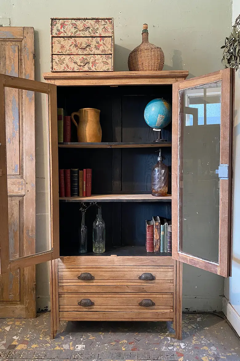 Bibliothèque en chêne Début XXème