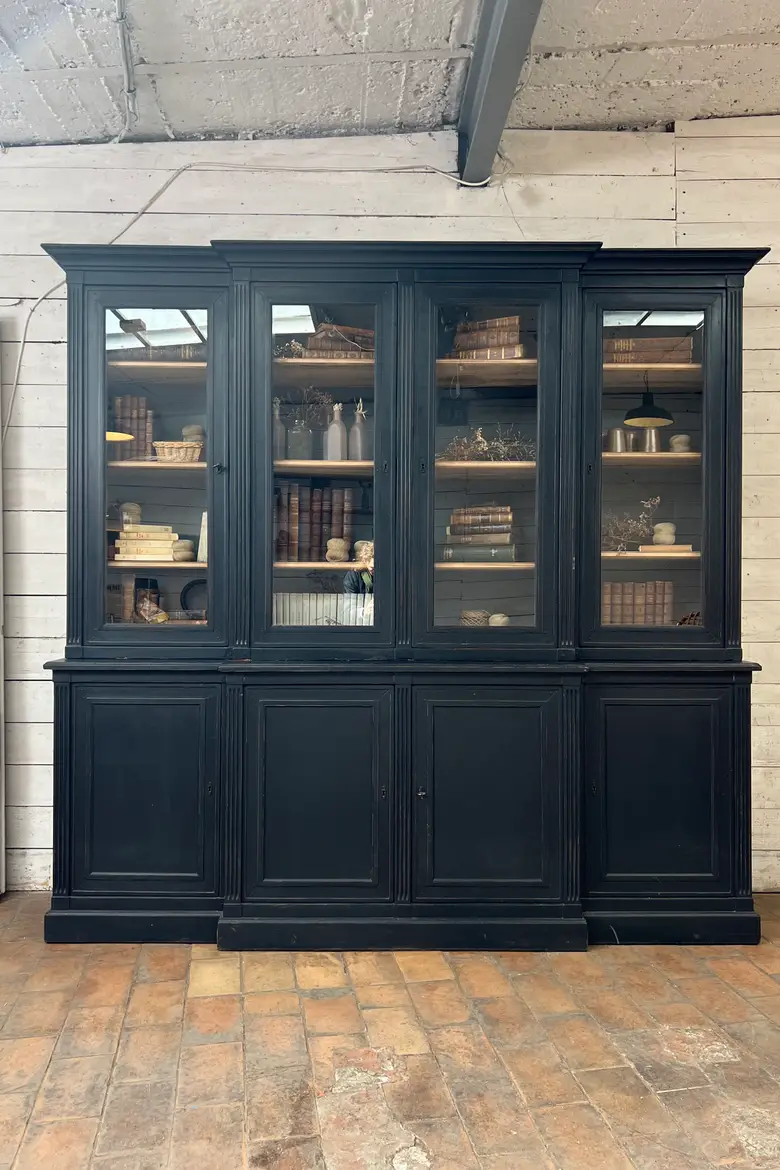 Bibliothèque en merisier, style Napoléon III