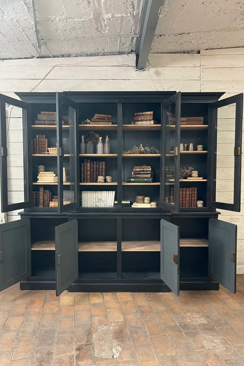 Bibliothèque en merisier, style Napoléon III