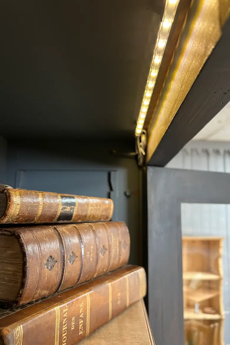 Bibliothèque en merisier, style Napoléon III