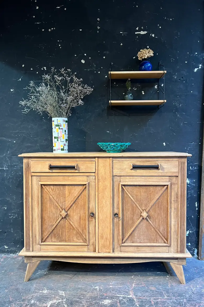Buffet des années 50 en chêne
