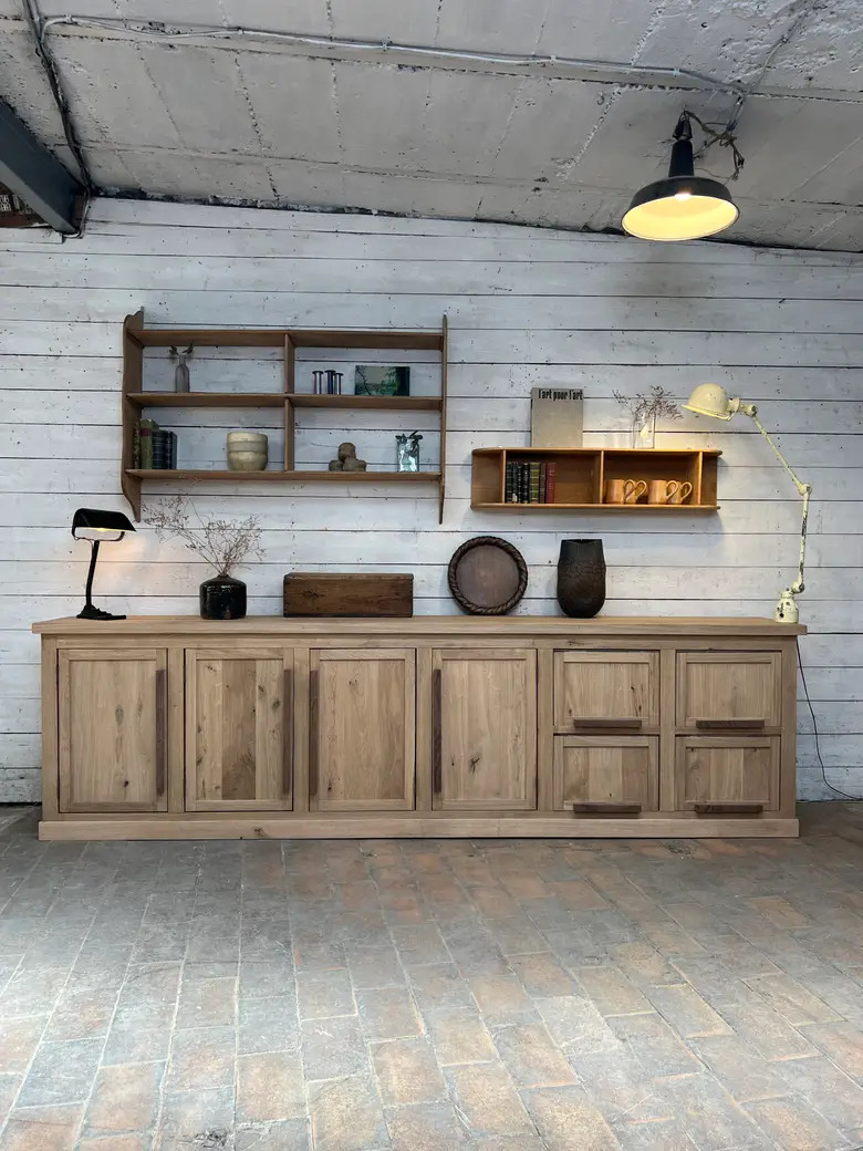 Buffet en chêne massif – Fabrication artisanale