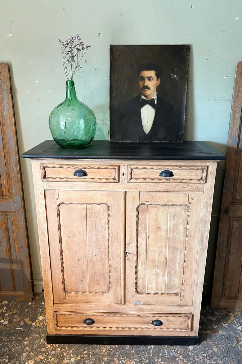 Buffet parisien en orme Début XXème