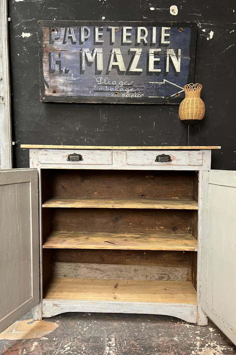Buffet parisien patiné en bois Début XXème