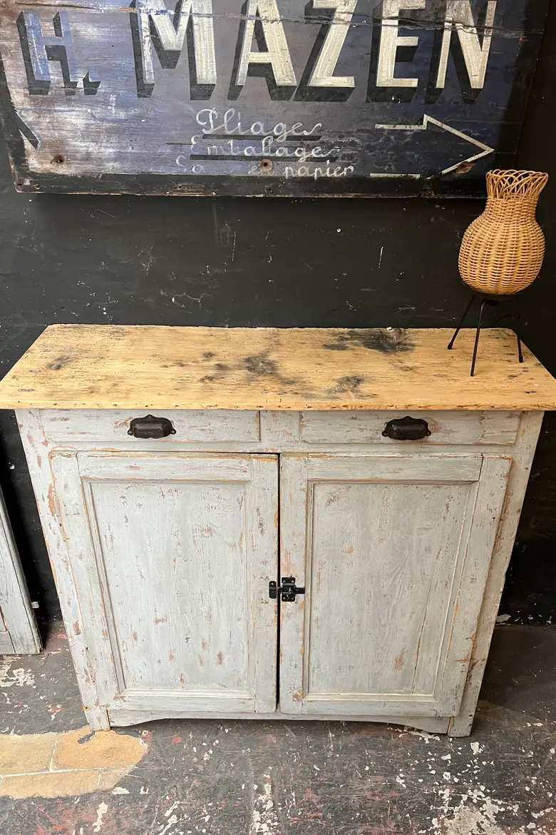 Buffet parisien patiné en bois Début XXème