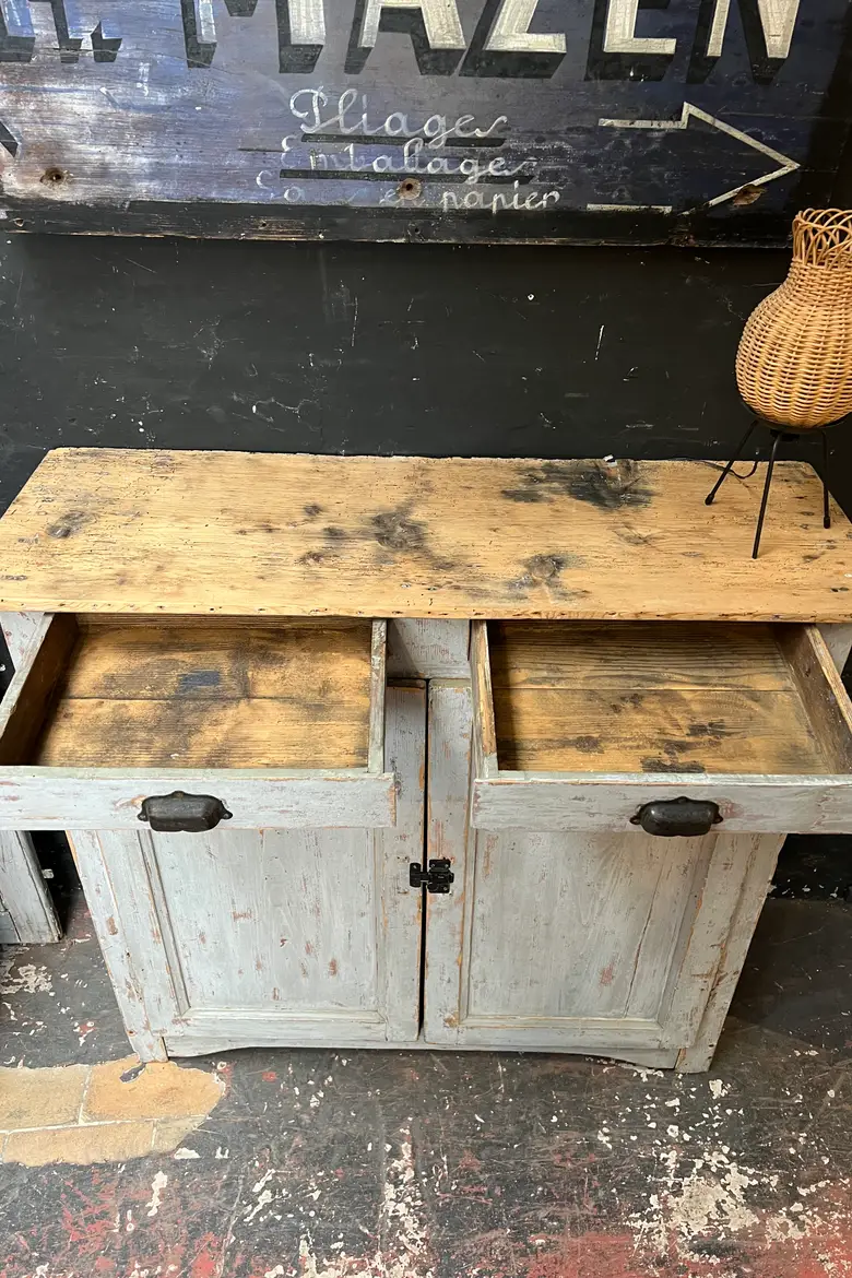 Buffet parisien patiné en bois Début XXème