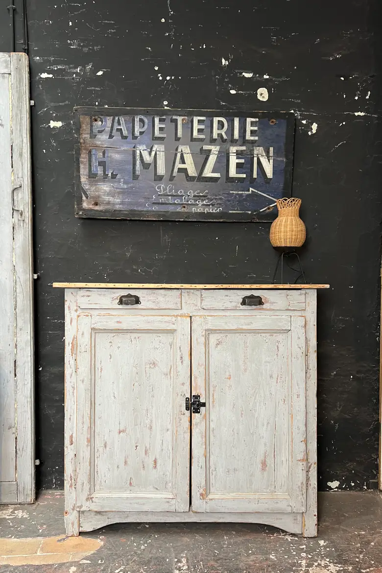 Buffet parisien patiné en bois Début XXème