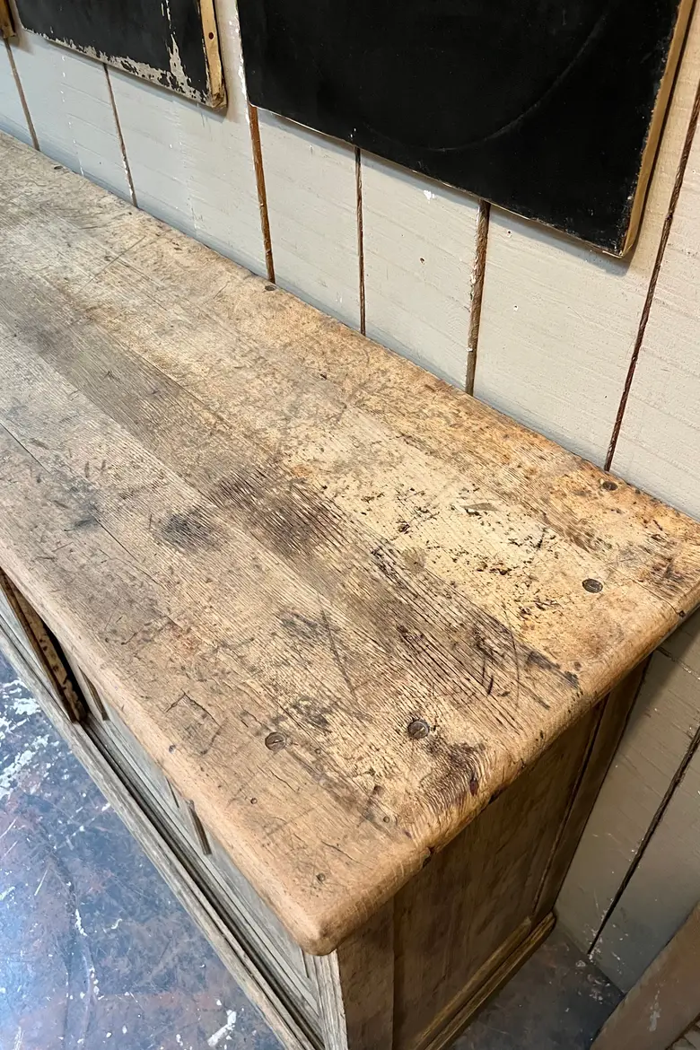 Buffet portes coulissantes en chêne Début XXème