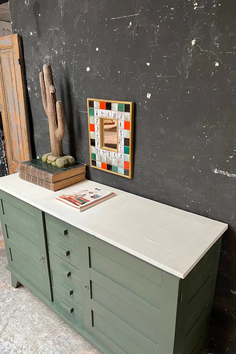 Buffet René Gabriel en bois Années 50