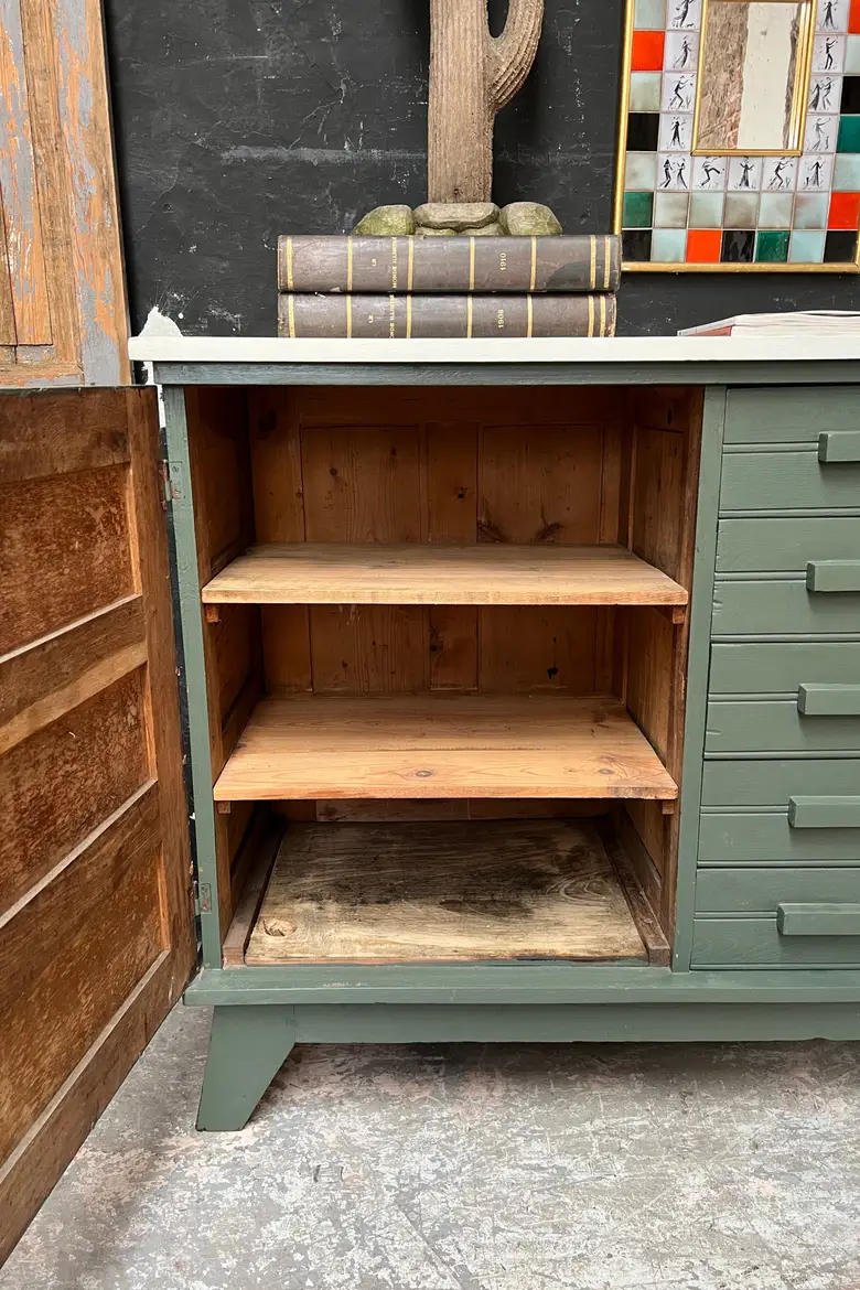 Buffet René Gabriel en bois Années 50
