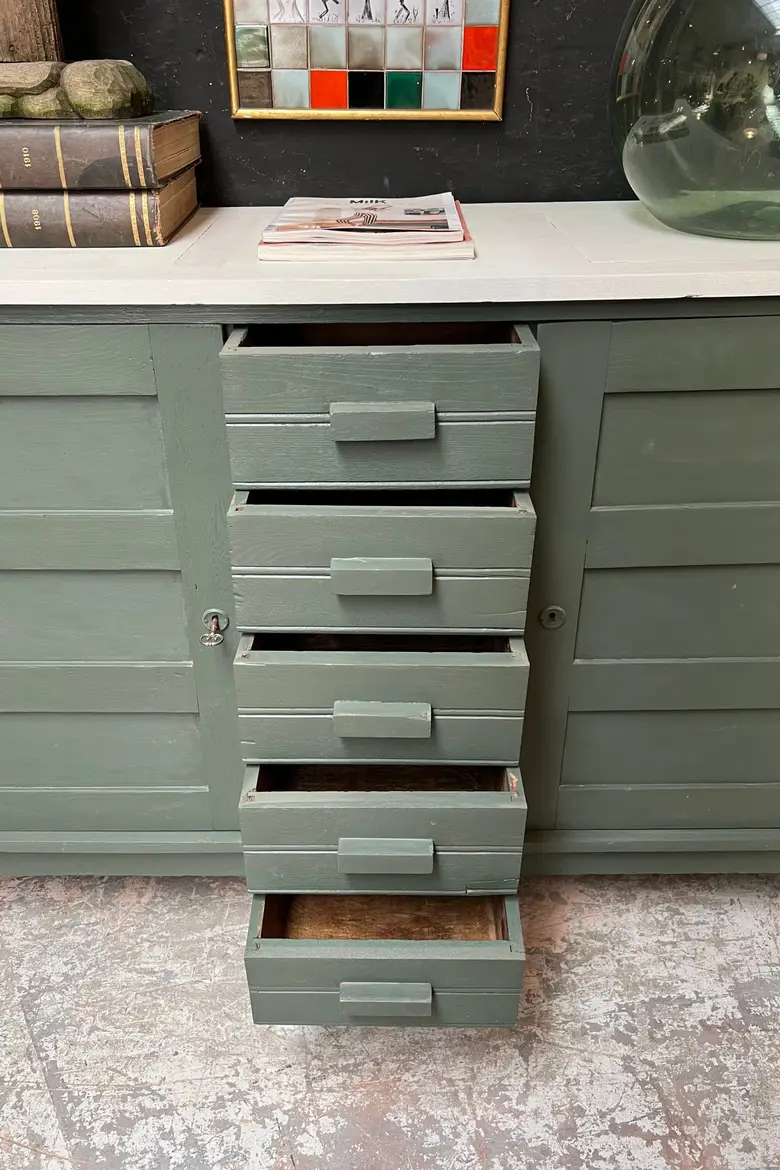 Buffet René Gabriel en bois Années 50