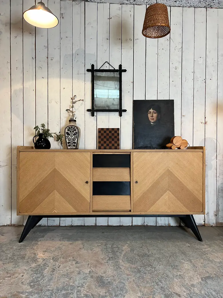 Buffet vintage pieds compas