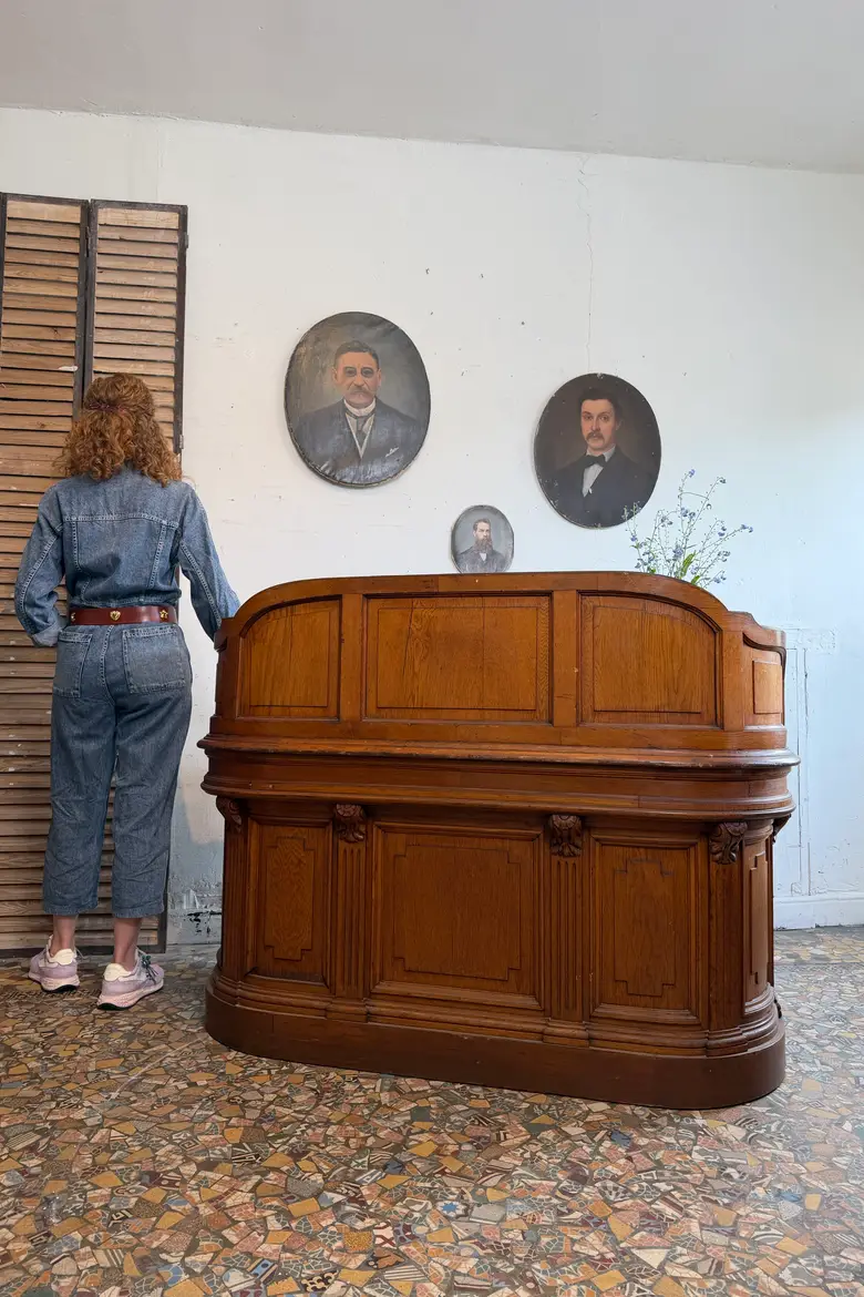 Bureau comptoir Napoléon III
