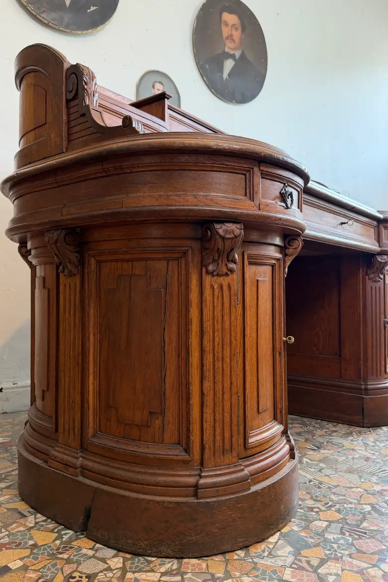 Bureau comptoir Napoléon III