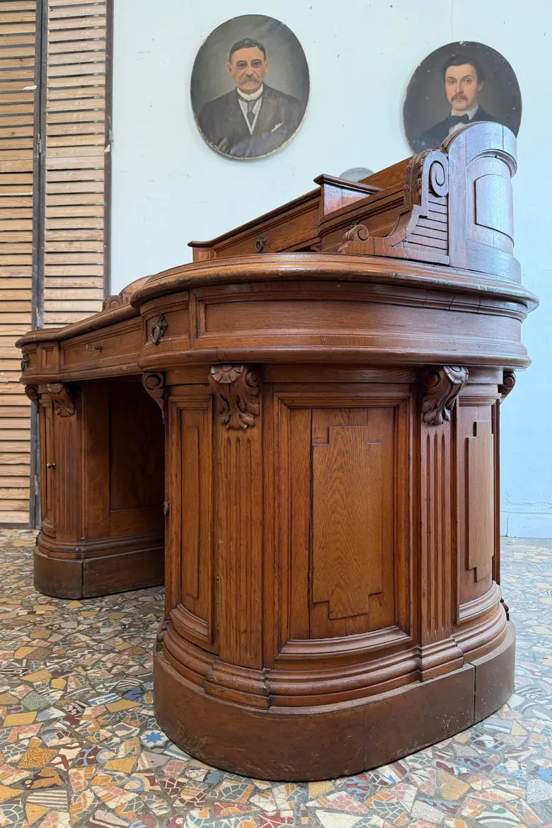 Bureau comptoir Napoléon III