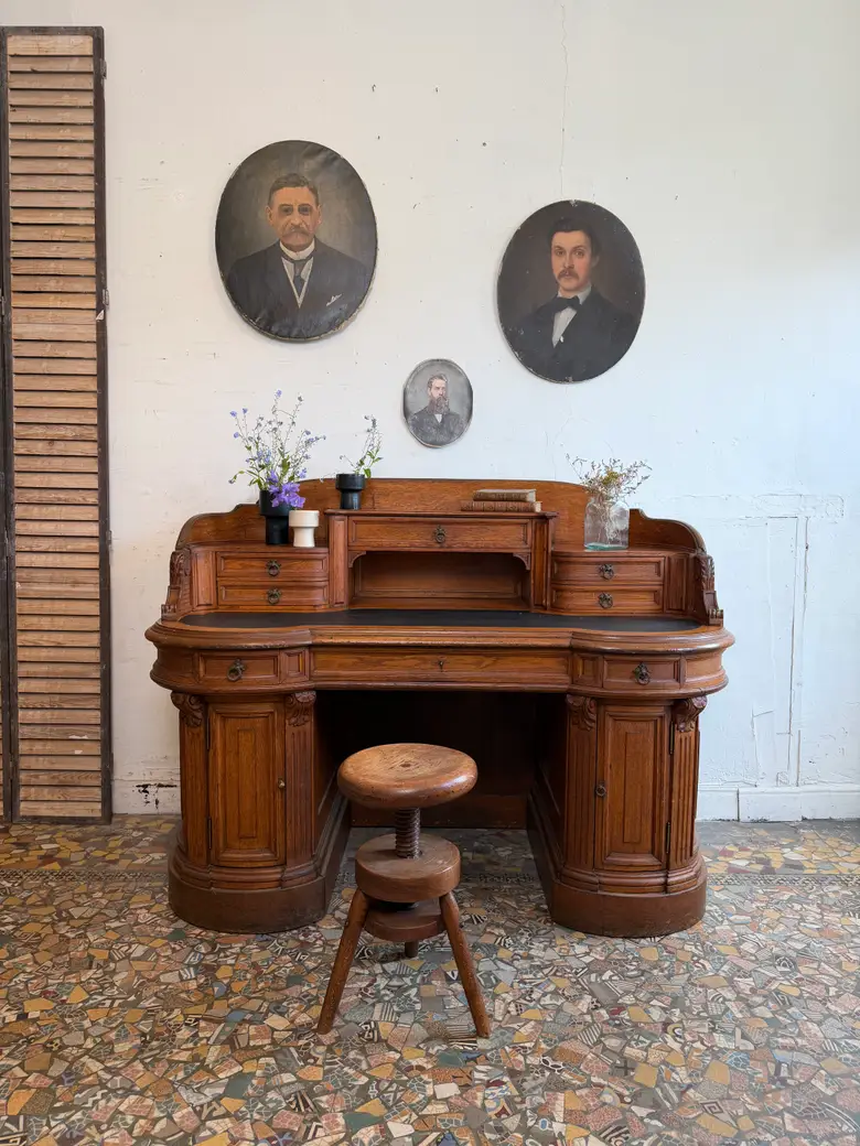 Bureau comptoir Napoléon III