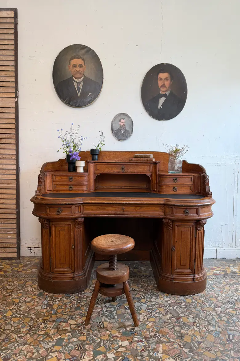 Bureau comptoir Napoléon III
