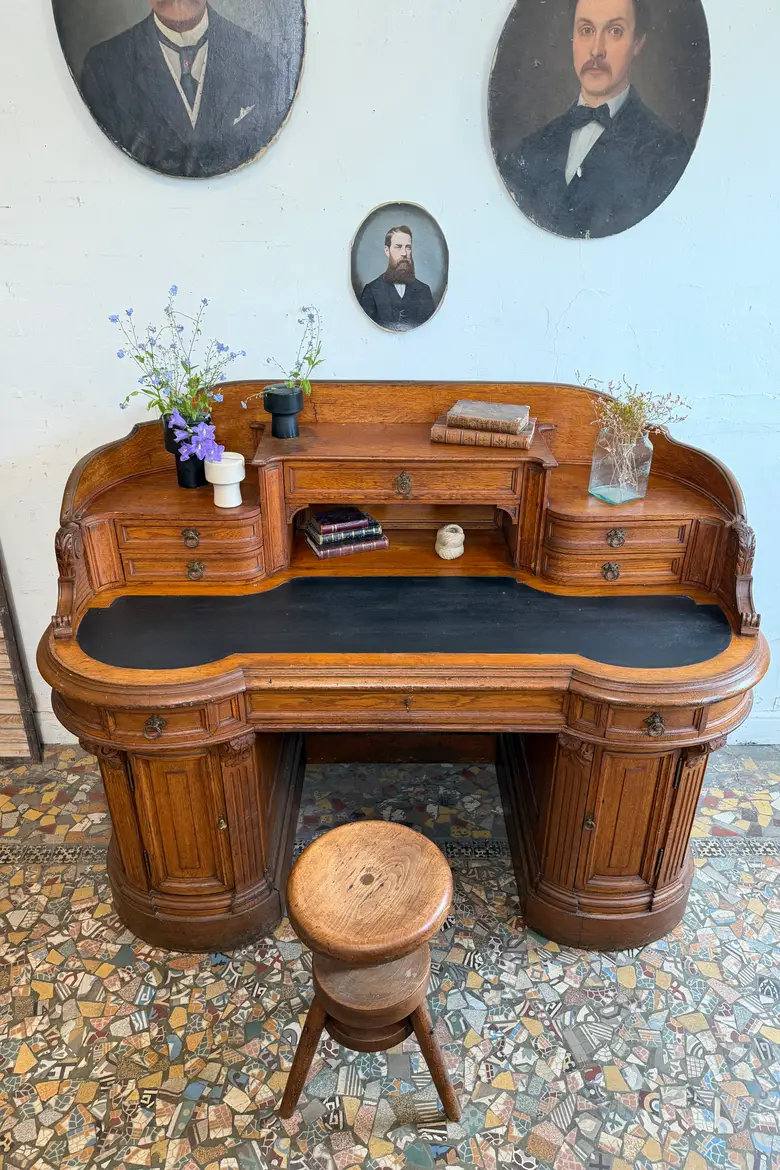 Bureau comptoir Napoléon III