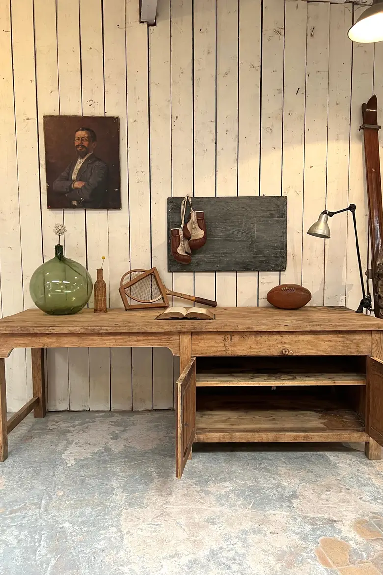 Bureau d’usine en chêne 1930
