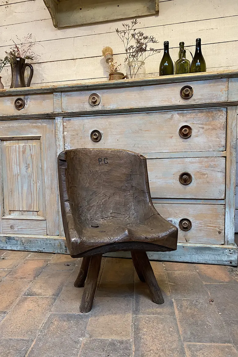 Chaise enfant art populaire Début XXème