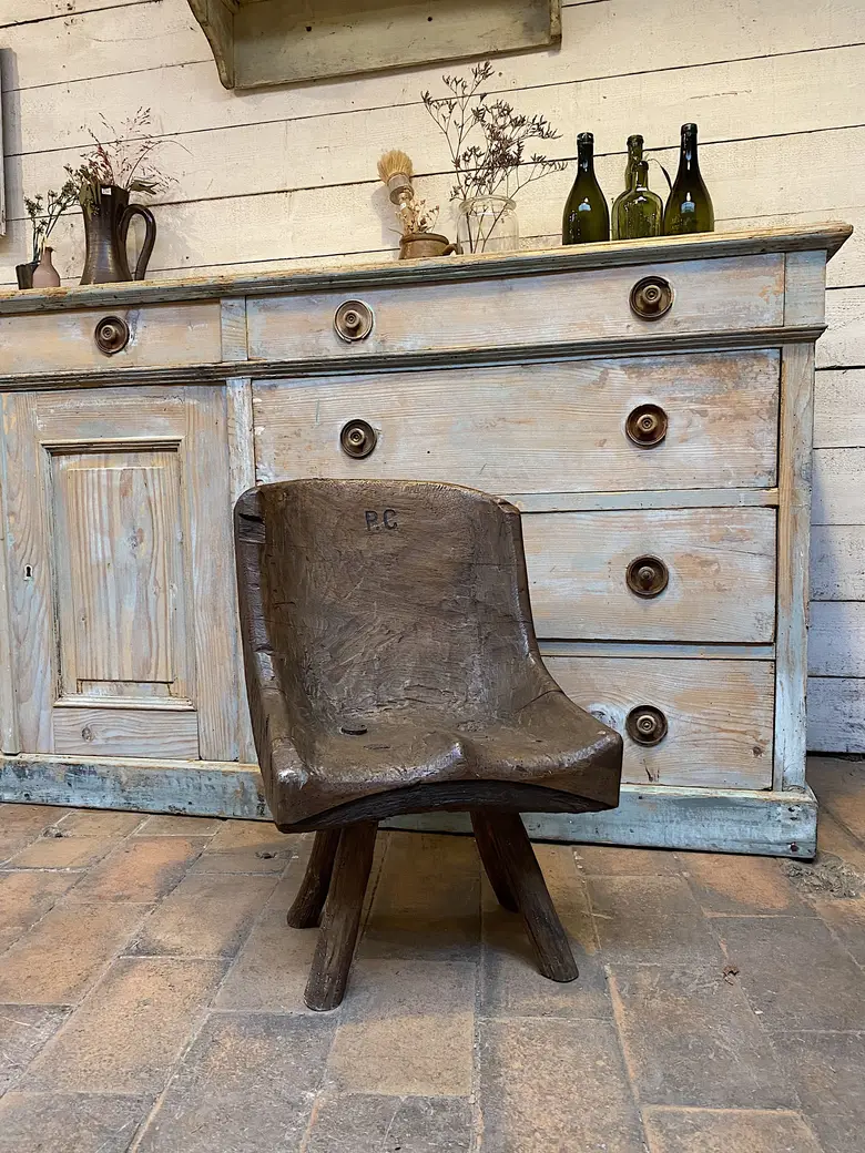 Chaise enfant art populaire Début XXème