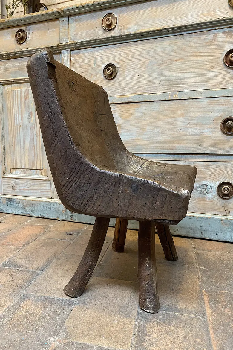 Chaise enfant art populaire Début XXème