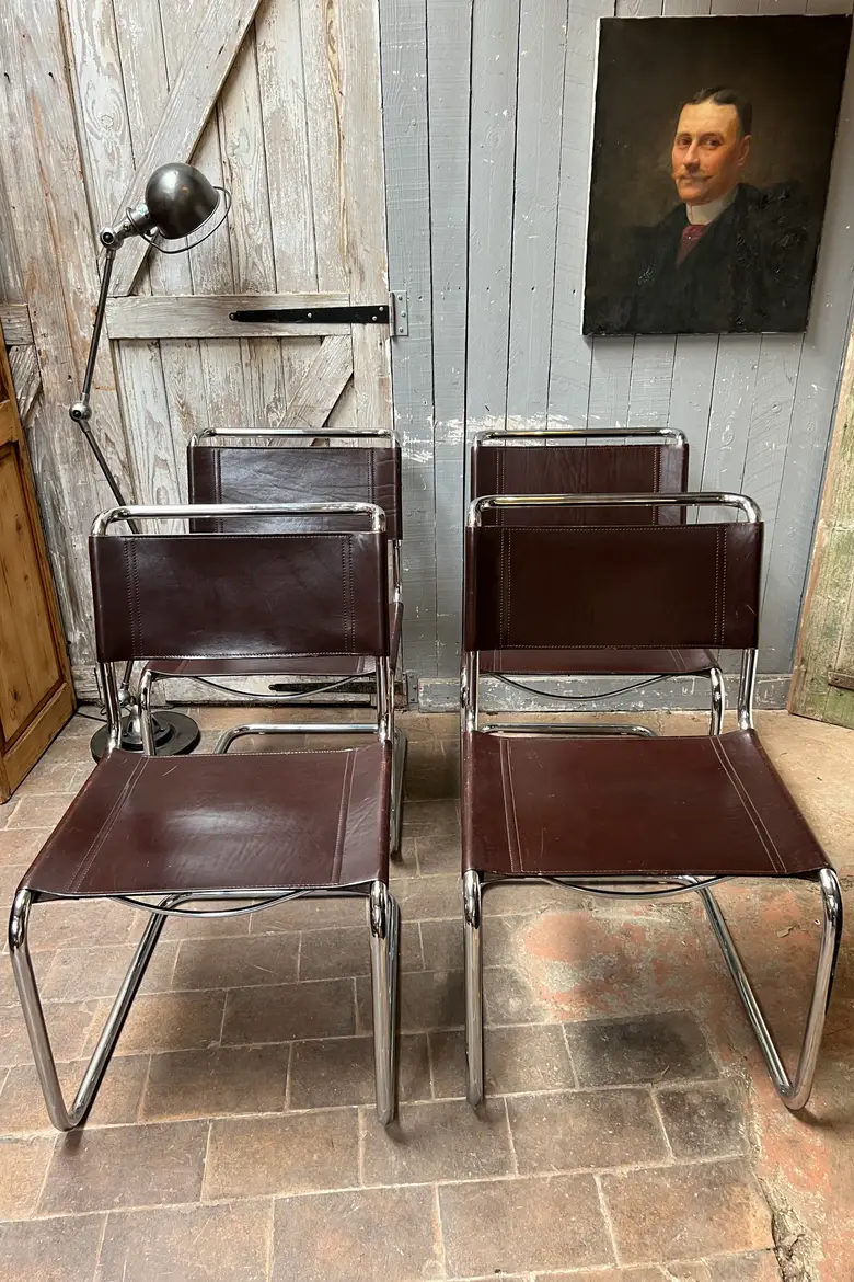 Chaises Bauhaus S33 Thonet Années 80