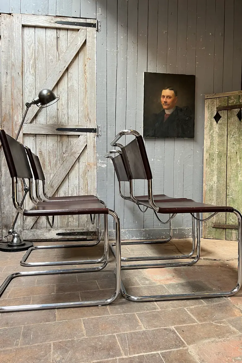 Chaises Bauhaus S33 Thonet Années 80