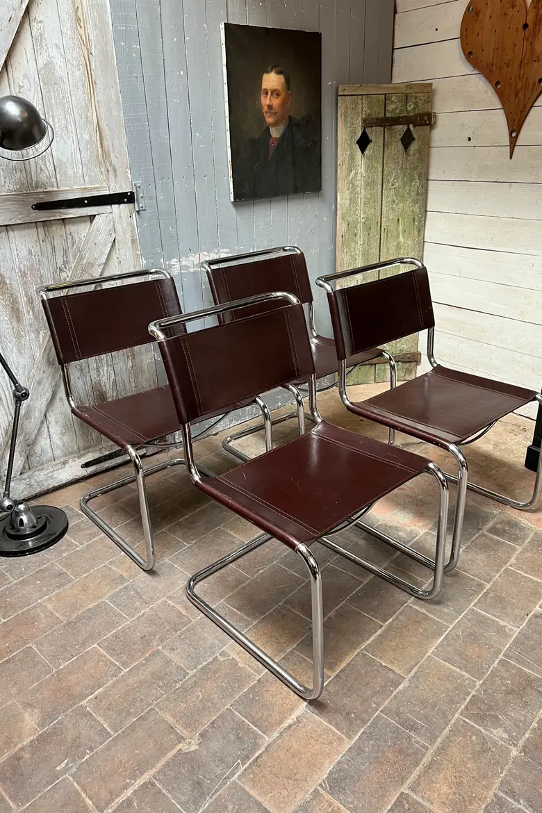 Chaises Bauhaus S33 Thonet Années 80