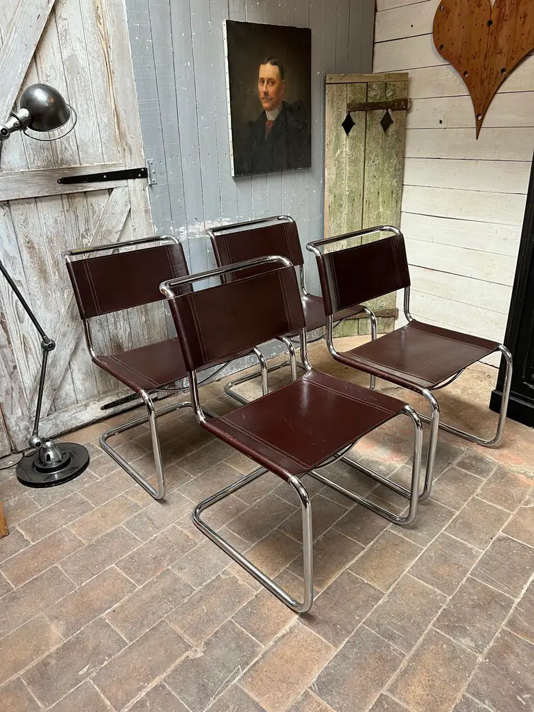Chaises Bauhaus S33 Thonet Années 80