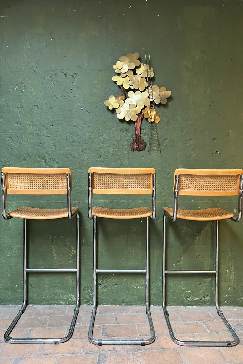 Chaises de bar Marcel Breuer Années 60